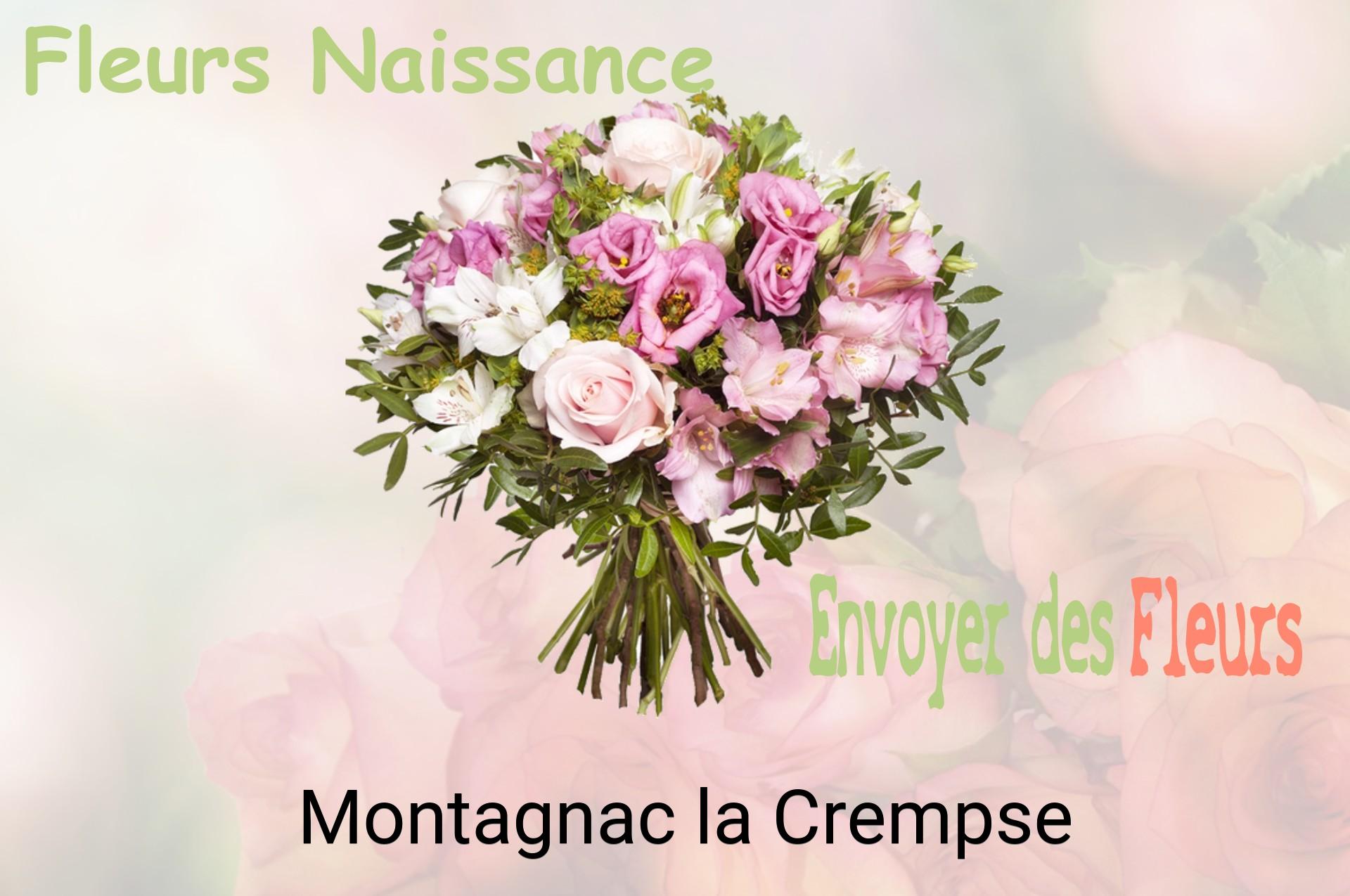 Bouquet de fleurs de naissance livré à Montagnac-la-Crempse