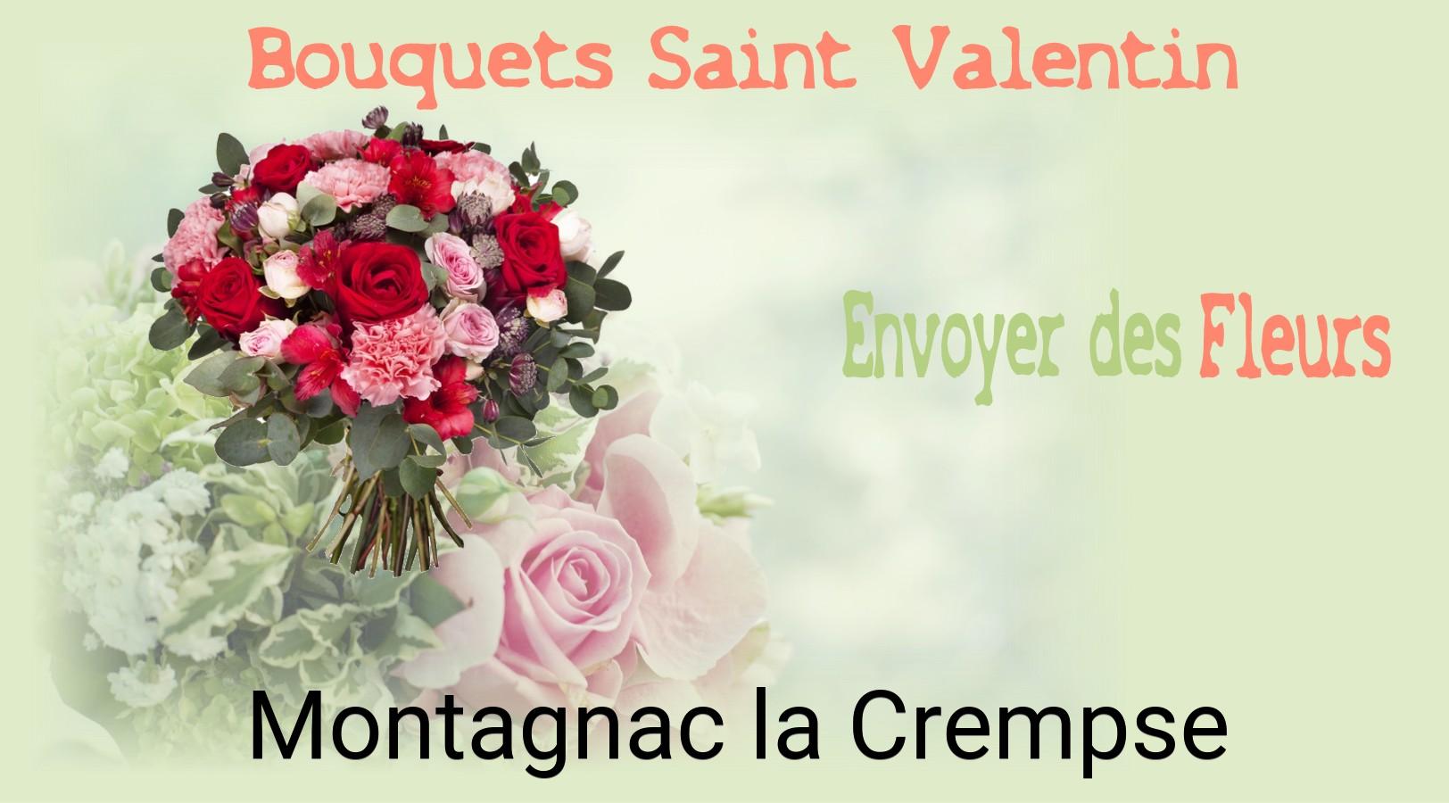 Roses de Saint-Valentin livrées à Montagnac-la-Crempse